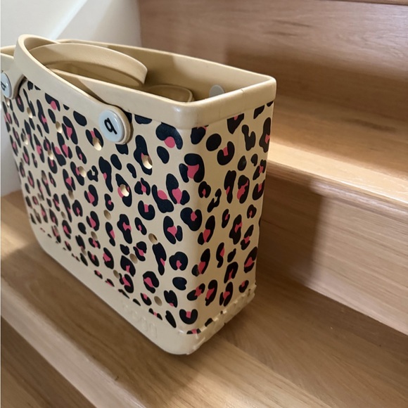 BOGG BAG Beige and Pink Leopard Tote - Picture 2 of 3